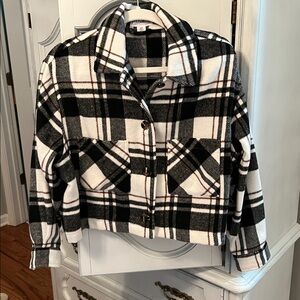 For The Republic Monochrome Checkered Jacket
